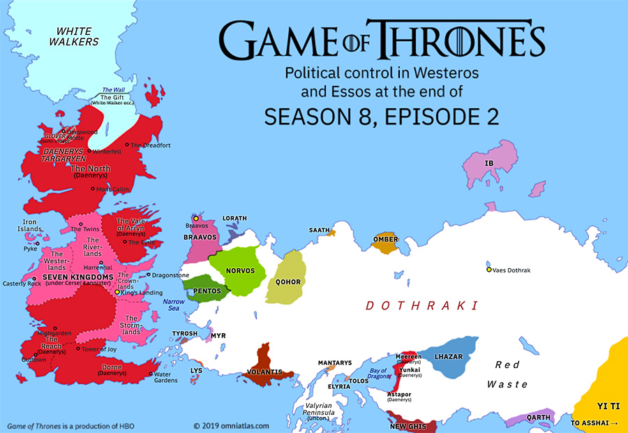 The Seven Kingdoms of Game of Thrones [Westeros]