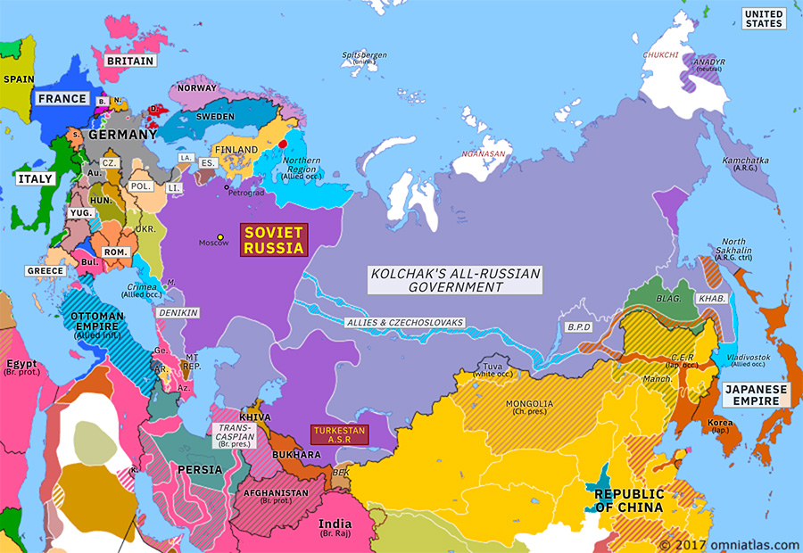 Soviet Russian Counter-Offensives | Historical Atlas of Northern ...