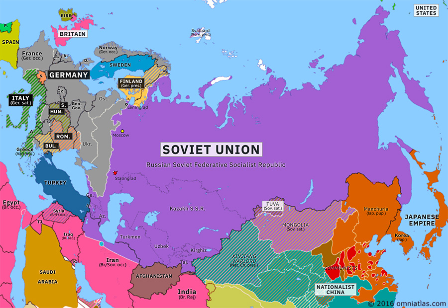 Battle of Stalingrad | Historical Atlas of Northern Eurasia (14 ...