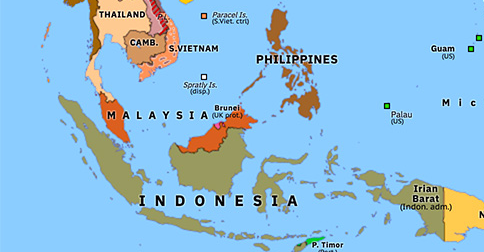 Where Is Malaysia On A Map Formation Of Malaysia | Historical Atlas Of Asia Pacific (16 September  1963) | Omniatlas