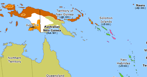 Operation Cartwheel | Historical Atlas of Australasia (15 December 1943 ...