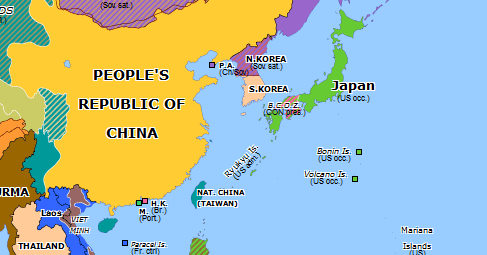 taiwan on a map of asia Nationalist Taiwan Historical Atlas Of Asia Pacific 29 December taiwan on a map of asia