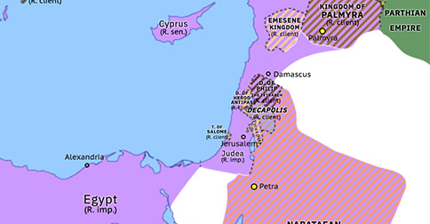 Historical Atlas of Eastern Mediterranean 6: Roman annexation of Judea