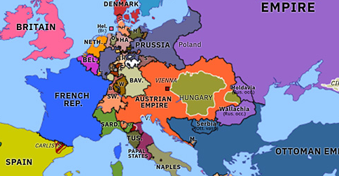 Vienna Uprising Historical Atlas Of Europe 29 October 1848 Omniatlas