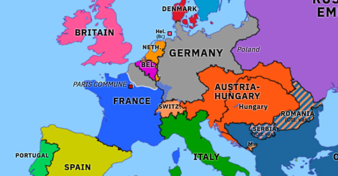 Frankfurt On Map Of Europe Treaty of Frankfurt | Historical Atlas of Europe (10 May 1871 