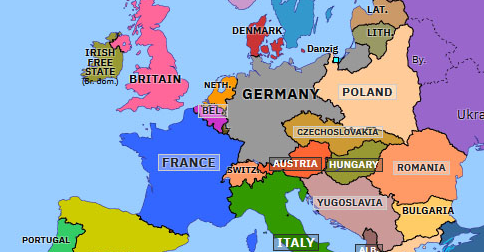 Remilitarization Of The Rhineland Historical Atlas Of Europe 7 March 1936 Omniatlas