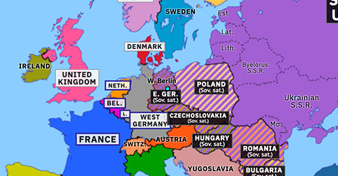 Berlin On Map Of Europe Berlin Wall | Historical Atlas of Europe (26 June 1963) | Omniatlas