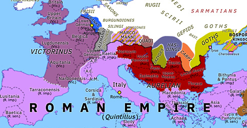 Aurelian vs Quintillus | Historical Atlas of Europe (October 270 ...