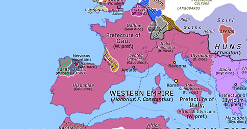 Battle of the Nervasos Mountains | Historical Atlas of Europe (early ...