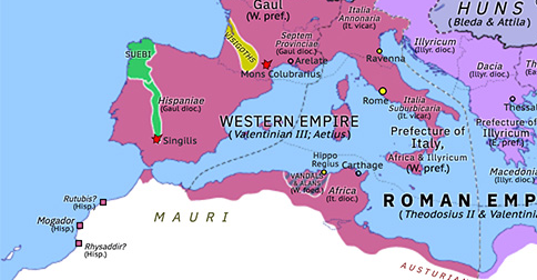 Historical Atlas of Europe 438: Battle of the Singilis