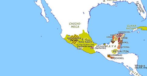 Spanish Consolidation in Mexico | Historical Atlas of North America (25 ...