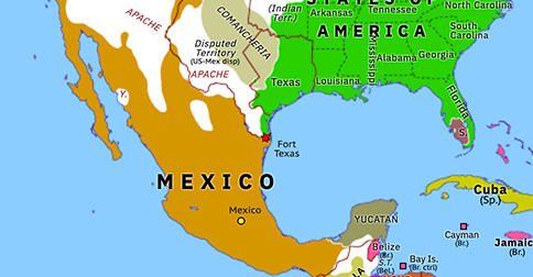 us map before and after mexican war Outbreak Of The Mexican American War Historical Atlas Of North us map before and after mexican war