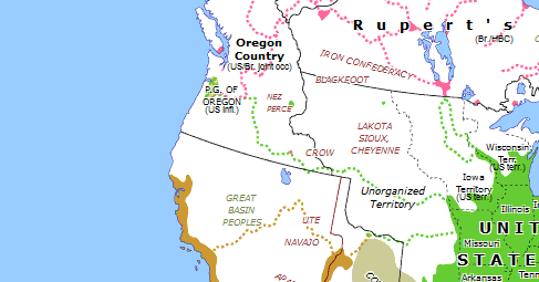 The Oregon Trail: 1843 Map