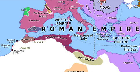Historical Atlas of Northern Africa 427: Revolt of Bonifatius