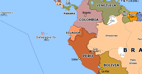 Ecuadorian Peruvian War Historical Atlas Of South America 13 September 1941 Omniatlas