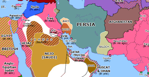 Uqair Protocol | Historical Atlas of Southern Asia (2 December 1922 ...