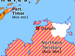 Historical Atlas of Australasia 1942: Bombing of Darwin