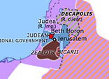 Historical Atlas of Eastern Mediterranean 68: Zealot Temple Siege