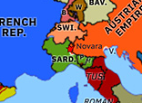 Historical Atlas of Europe 1849: Battle of Novara