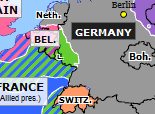 Historical Atlas of Europe 1945: Invasion of Germany