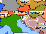 Historical Atlas of Europe 1991: Breakup of Yugoslavia