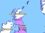 Historical Atlas of Europe 210: Severus’ invasion of Caledonia