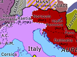 Historical Atlas of Europe 270: Aurelian vs Quintillus