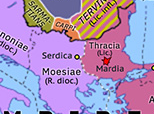 Historical Atlas of Europe 317: Peace of Serdica