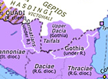 Historical Atlas of Europe 336: Constantine’s Dacia