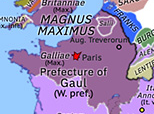 Historical Atlas of Europe 383: Revolt of Magnus Maximus