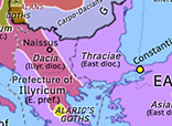 Historical Atlas of Europe 395: Alaric’s Rebellion