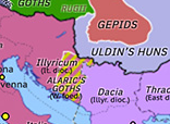 Historical Atlas of Europe 405: Alaric and Stilicho