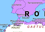 Historical Atlas of Northern Africa 171: Mauri raids on Spain