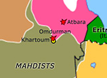 Historical Atlas of Northern Africa 1898: Battle of Omdurman