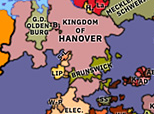 Northwest Europe 1837: Accession of Queen Victoria