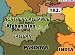 Northern Eurasia 2001: US invasion of Afghanistan