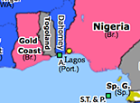 Historical Atlas of Sub-Saharan Africa 1914: Amalgamation of Nigeria