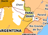 Historical Atlas of South America 1876: Truncation of Paraguay