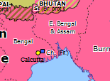 Southern Asia 1905: Partition of Bengal