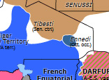 Historical Atlas of Sub-Saharan Africa 1913: French invasion of the Tibesti