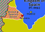 Historical Atlas of Western Mediterranean 1809: Battle of Talavera