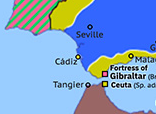 Historical Atlas of Western Mediterranean 1810: Siege of Cádiz