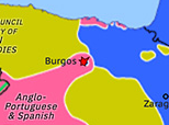 Historical Atlas of Western Mediterranean 1812: Siege of Burgos