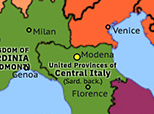 Western Mediterranean 1859: Unification of Central Italy
