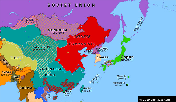 Communist Victory in Northern China | Historical Atlas of Asia Pacific ...