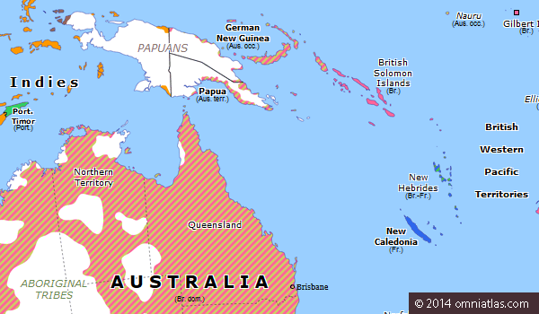 Treaty of Versailles | Historical Atlas of Australasia (29 June 1919 ...