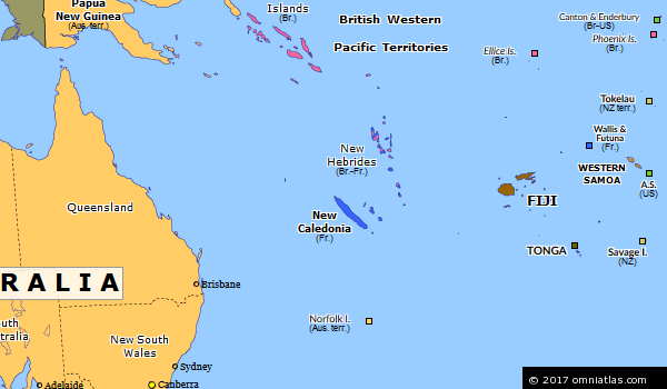 Independence for the Pacific Islands | Historical Atlas of Australasia ...