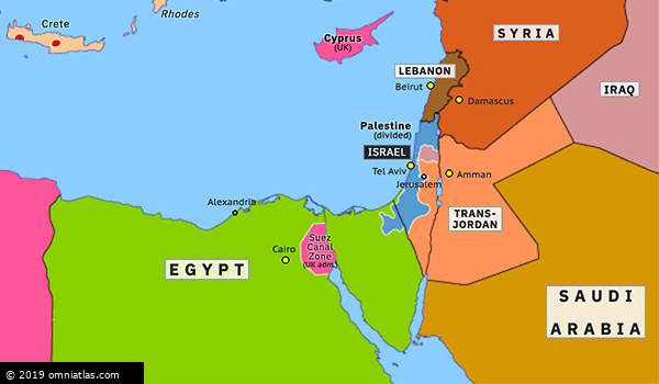 Israeli Victory in Palestine | Historical Atlas of Eastern ...