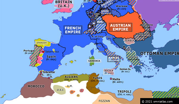 Battle Of Salamanca Historical Atlas Of Europe 22 July 1812 Omniatlas   Europe18120722 CaLa2Yd 