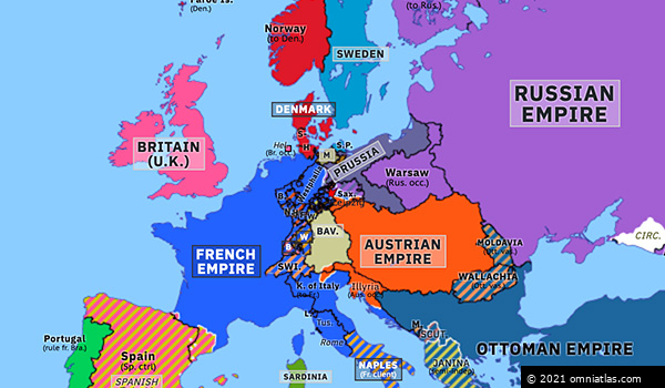 Battle of Leipzig - 1813, Map & Summary